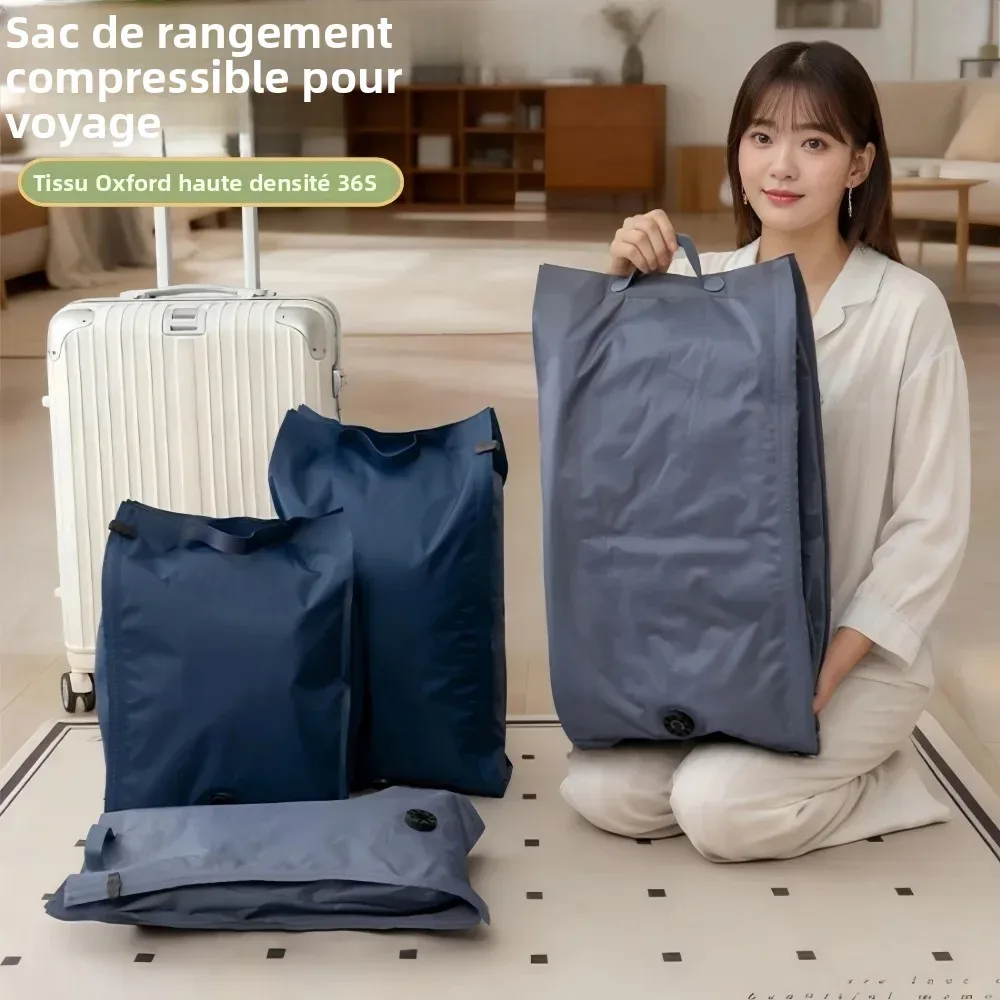 sacs de rangement sous vide pour voyage, économiseurs d'espace, réutilisables, résistants à la poussière et à l'humidité, sacs de compression durables pour valises de voyage