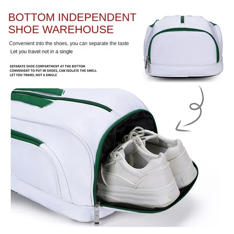 sac de tennis personnalisé avec nom imprimé sr, sac de sport d'entraînement, compartiment à chaussures, raquette de grande capacité, personnalisé