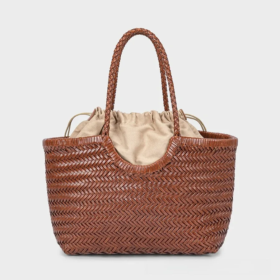 sacs à main pour femmes, sac à bandoulière en cuir véritable, sac de shopping vintage, grand sac fourre-tout, sac à main en cuir de vache, sacs à main pour femmes, tissage décontracté