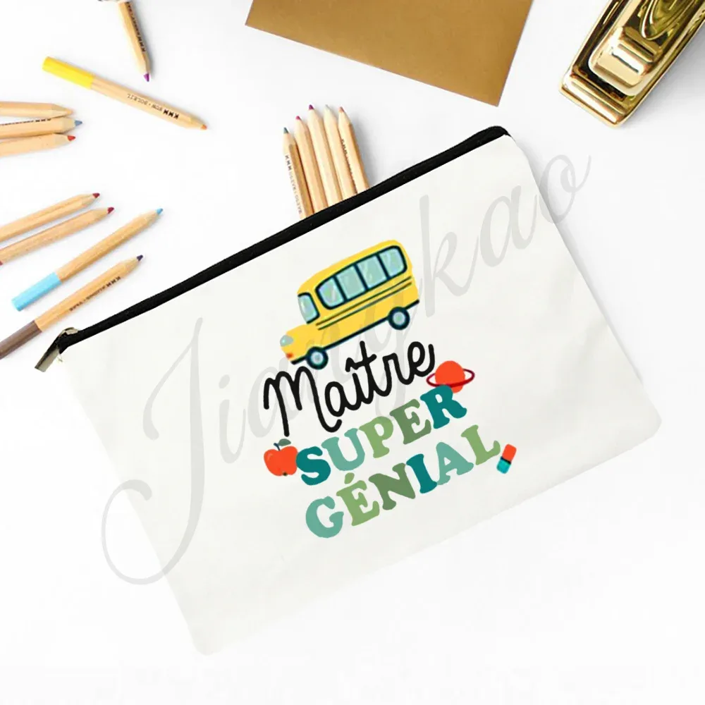 un merveilleux professeur difficile à trouver difficile à laisser impossible pour oublier un sac à crayons imprimé trousse de toilette de maquillage cadeau pour les enseignants