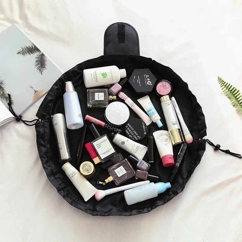 sac de voyage pour le rangement du maquillage, organiseur portable imperméable pour femmes, trousse de toilette, sac cosmétique à cordon pour femmes