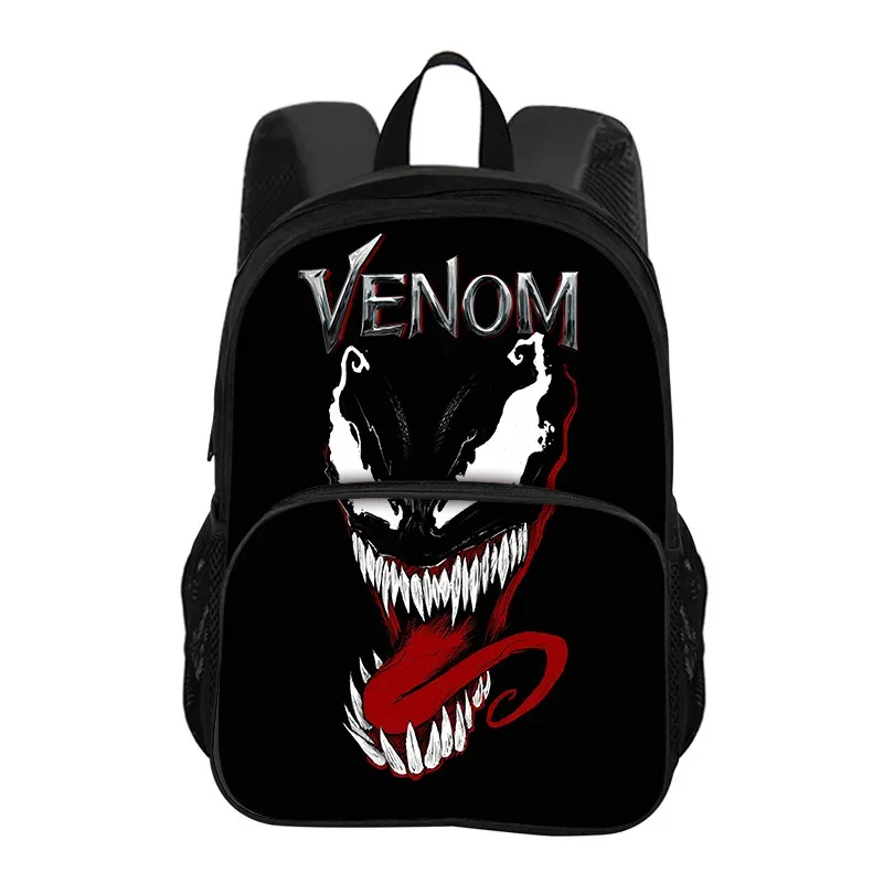 sac à dos avec poche avant venom movie, à la mode, pour voyage, papeterie, cadeau pour enfants, école, polyvalent