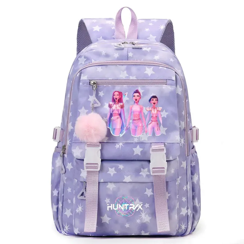 sac à dos kpop demon hunters pour étudiantes, lycéennes, collégiennes, polyvalent, adapté au quotidien et aux activités de plein air