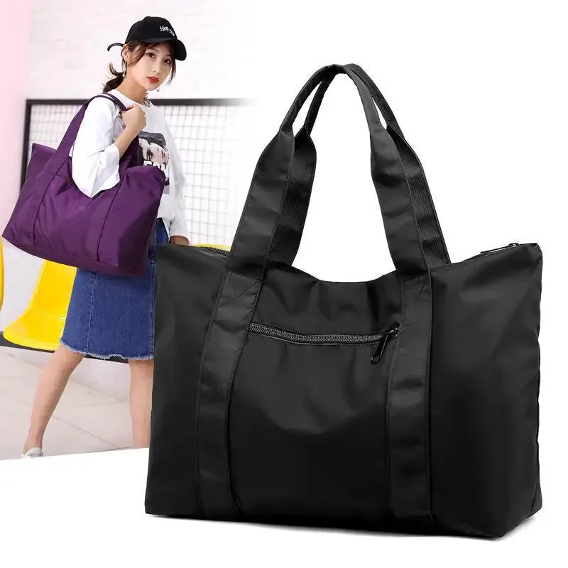 sac de voyage portable de grande capacité pour femmes, sac à roulettes tendance, sac de loisirs étanche, sac à bagages courte distance, sac universel