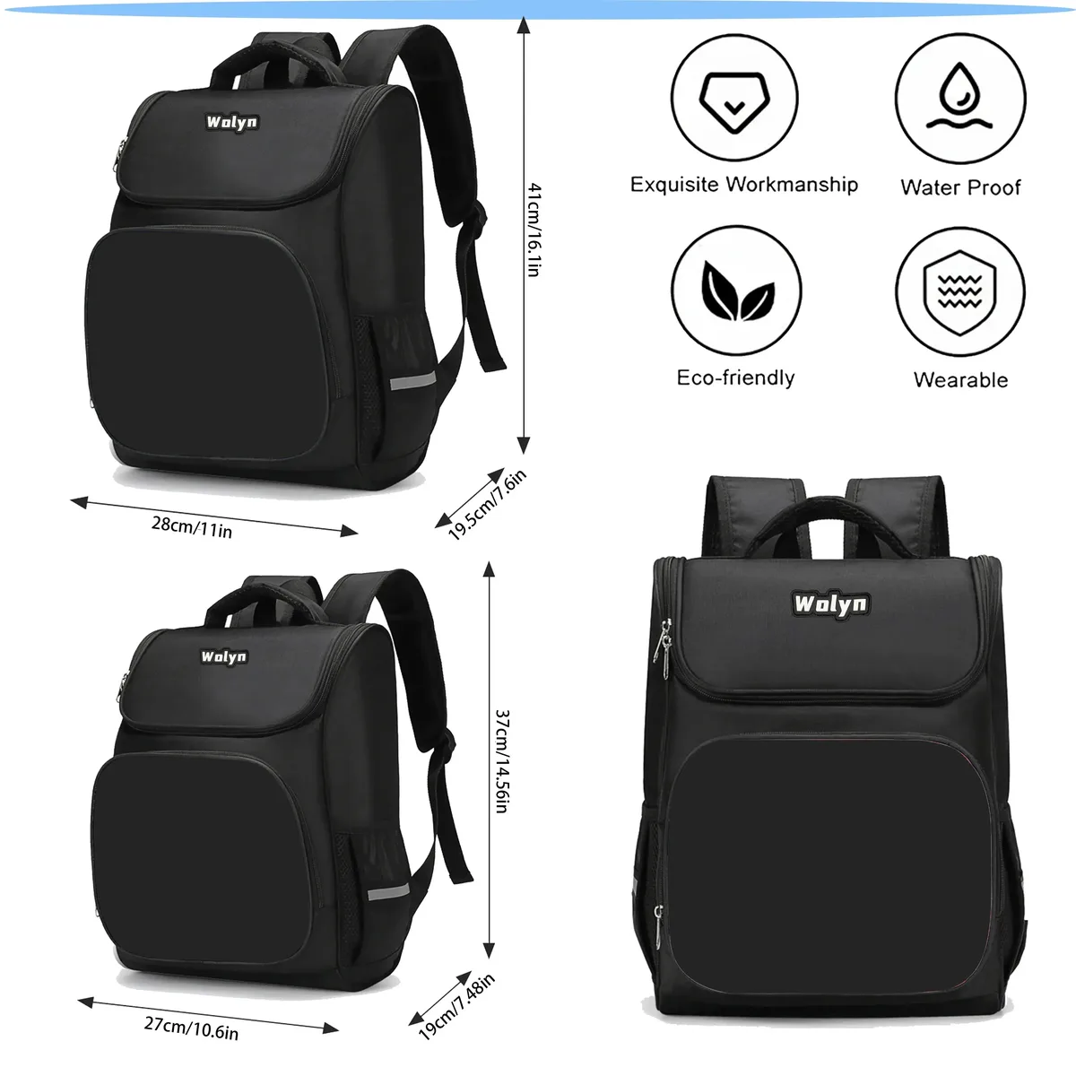 grand sac à dos michael jackson pour enfants, sac d'école pour garçons et filles, sac à dos de voyage pour hommes et femmes, durable et multi-compartiments