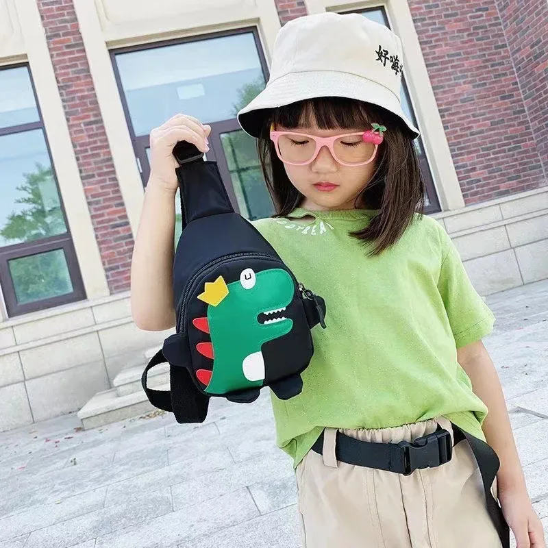 mode dessin animé dinosaure sacs à bandoulière garçons filles mignon enfants poitrine sacs épaule messager voyage sac à dos pour les enfants