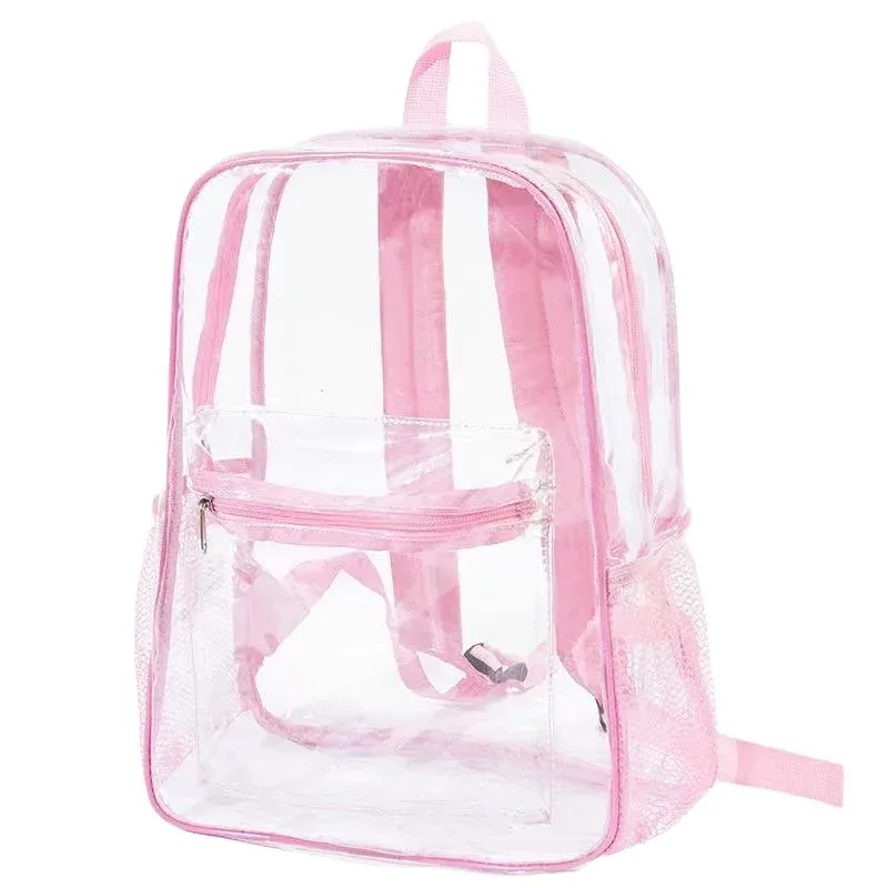 sac à dos en pvc transparent pour femme – sac étanche transparent de grande capacité pour la plage, la natation et les voyages