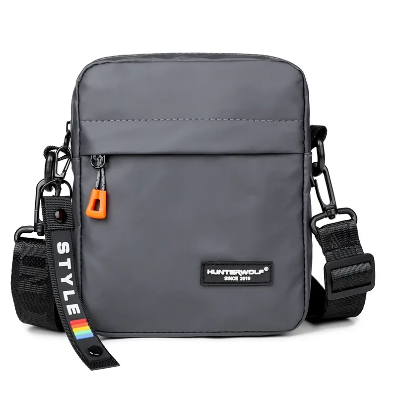 mini sac à bandoulière simple pour hommes, sac latéral pour téléphone, sac à bandoulière décontracté étanche en cuir pu, petits sacs à bandoulière d'affaires