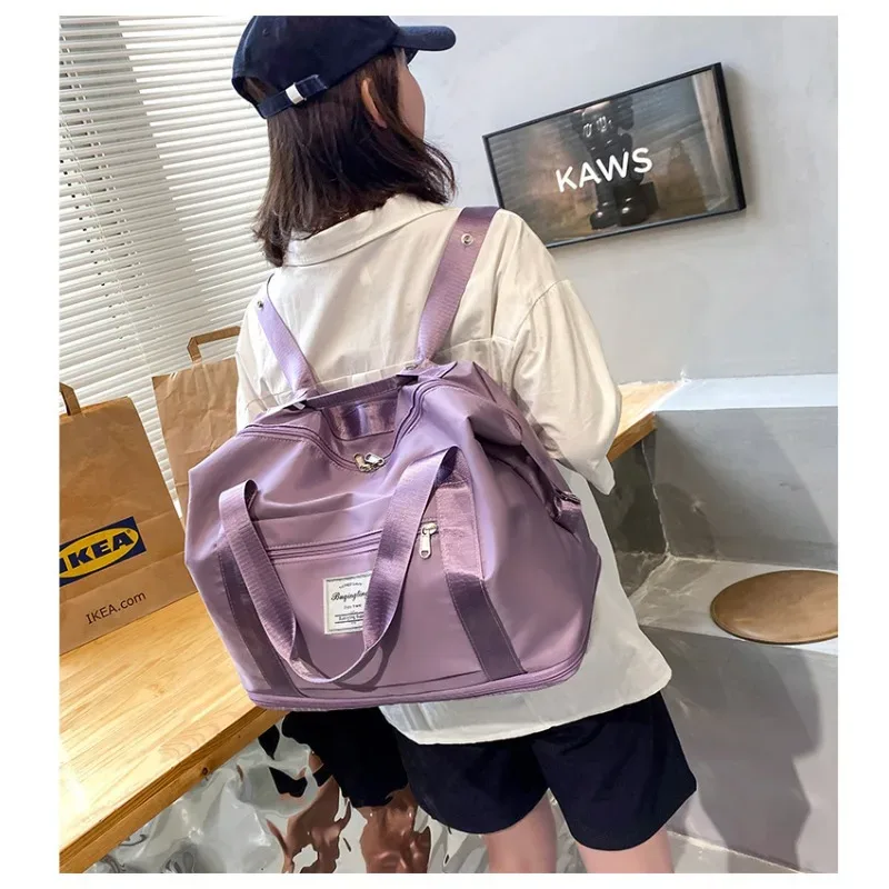 sacs de voyage à double dos extensibles de grande capacité, sac de rangement de bagages, sac à main étanche et pliable, sac de rangement pour vêtements de voyage