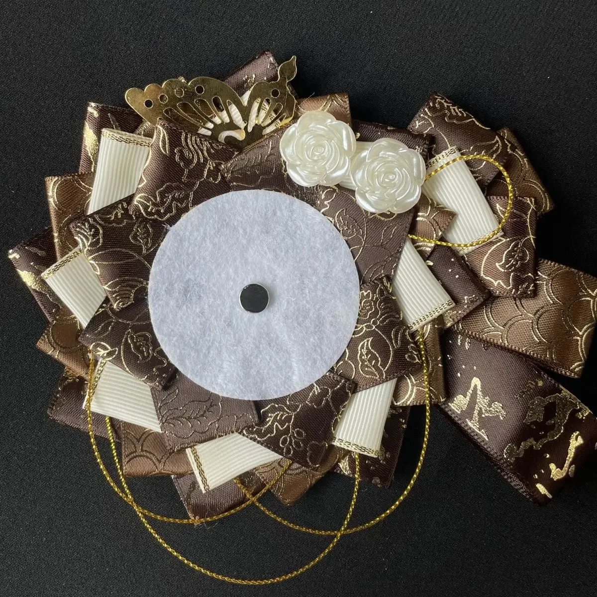 sac de cosplay ita de luxe, badges de remplissage de fleurs, porte-plateau de base pour sac à dos, broche en ruban, rosette décorative pour épingles d'exposition, 2023