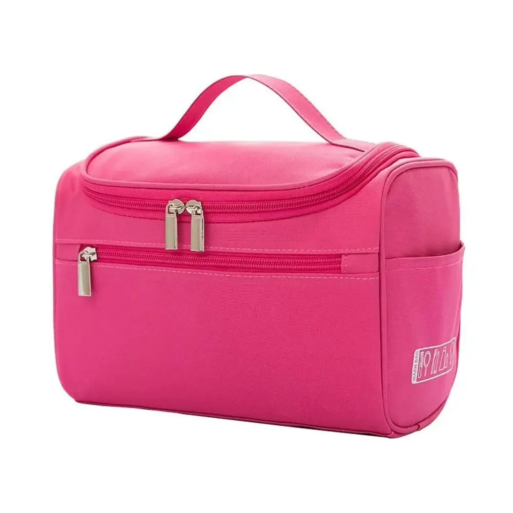 sac de maquillage imperméable avec crochet de suspension et plusieurs poches, sacs cosmétiques pour les essentiels de voyage, trousse de toilette pour femmes et hommes ﻿