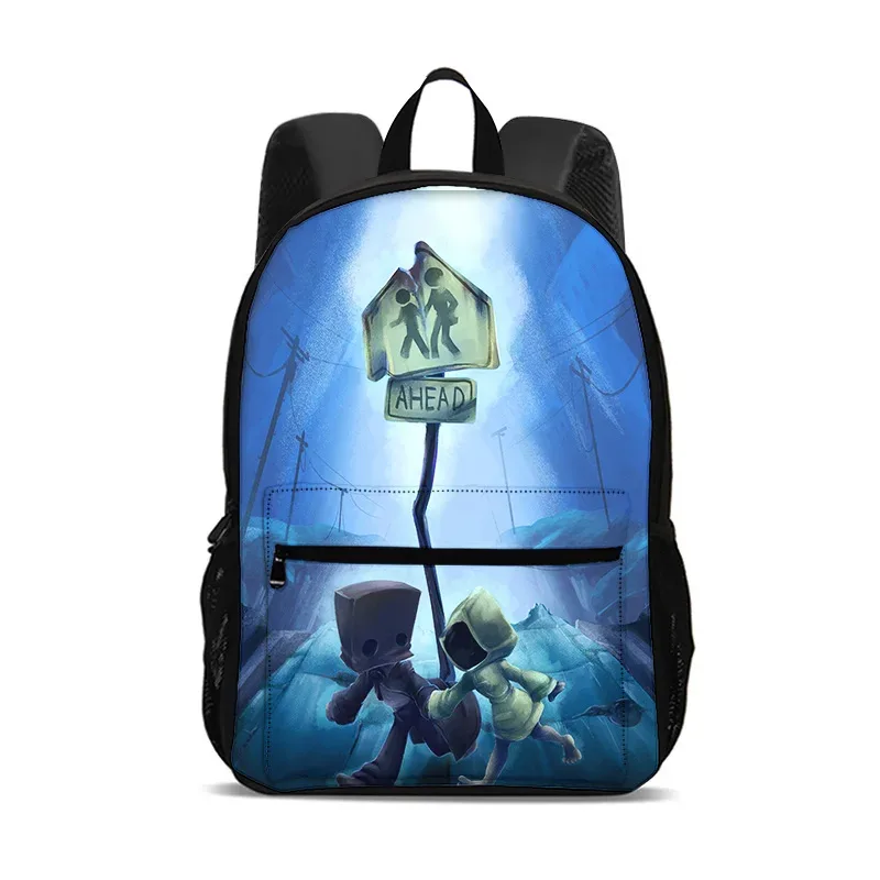 sac à dos little nightmares, sac pour ordinateur de grande capacité, léger, imprimé de dessins animés, nouveau style scolaire pour les étudiants et les étudiantes