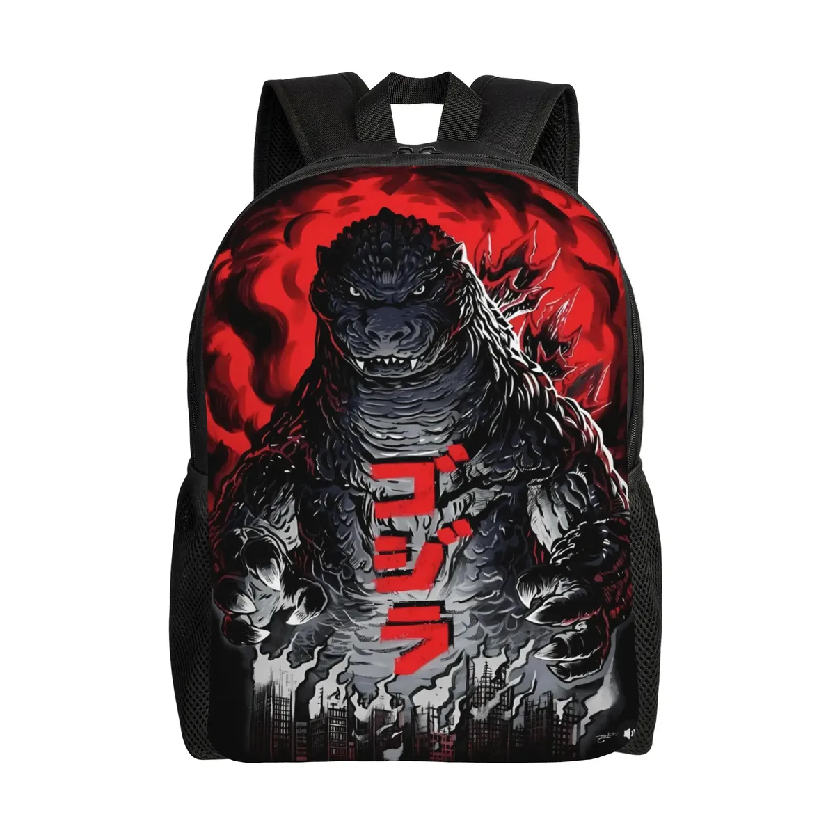 sac à dos imprimé en 3d godzillaed, sacs à dos de randonnée, sacs d'école de haute qualité pour étudiants, grands sacs de lycée, sac à dos esthétique