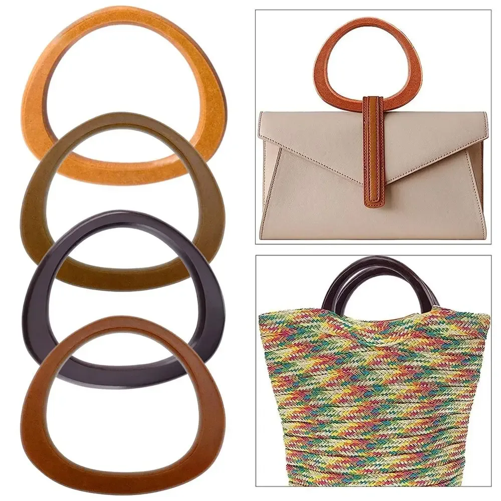 poignée de sac à main en bois amovible, pour bricolage, boîte-cadeau, sangle de bagage artisanal