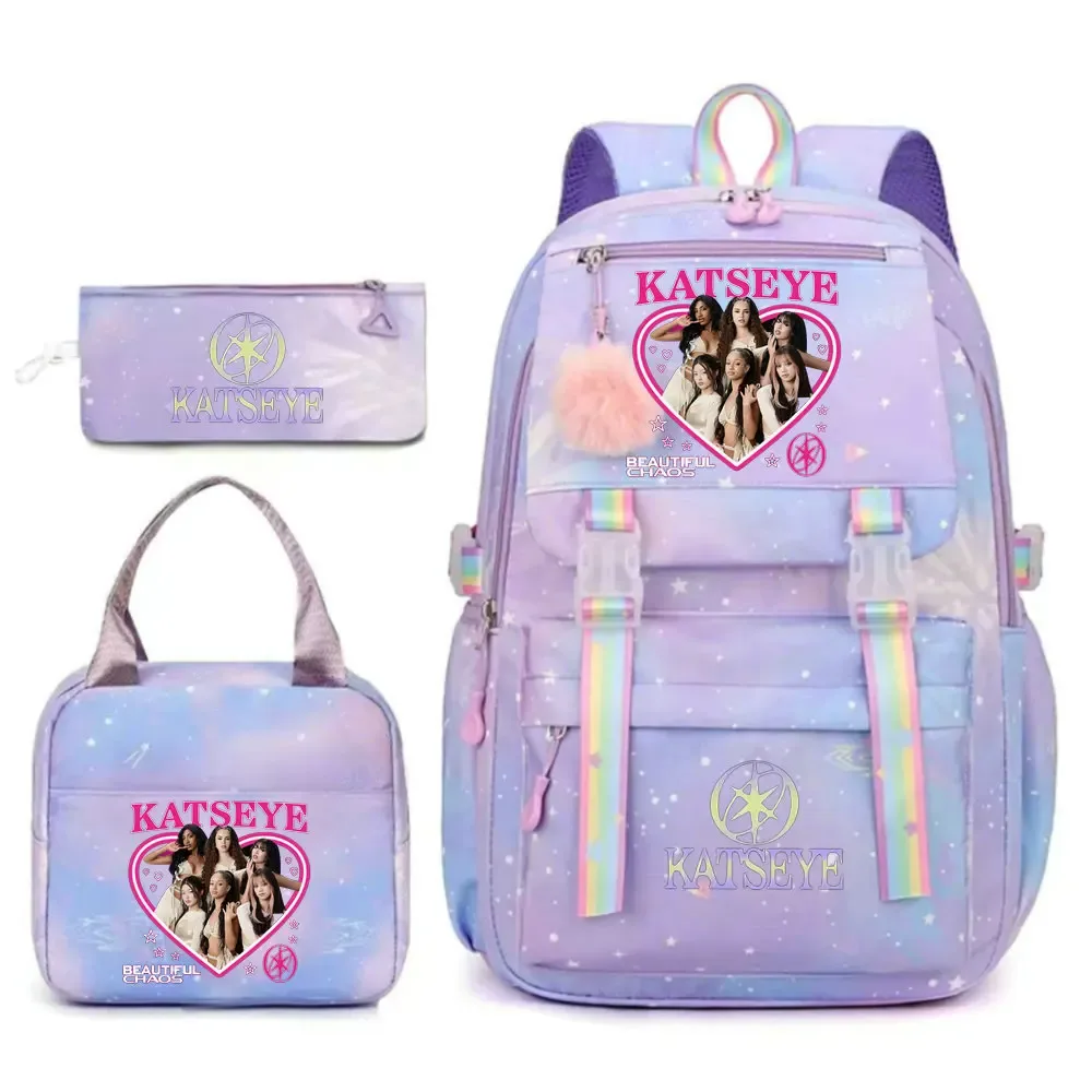 sac dos toile tissu doux motifs graphiques bandes arc ciel poignées rétractables sangles coussin air grande capacité unisexe voyage école