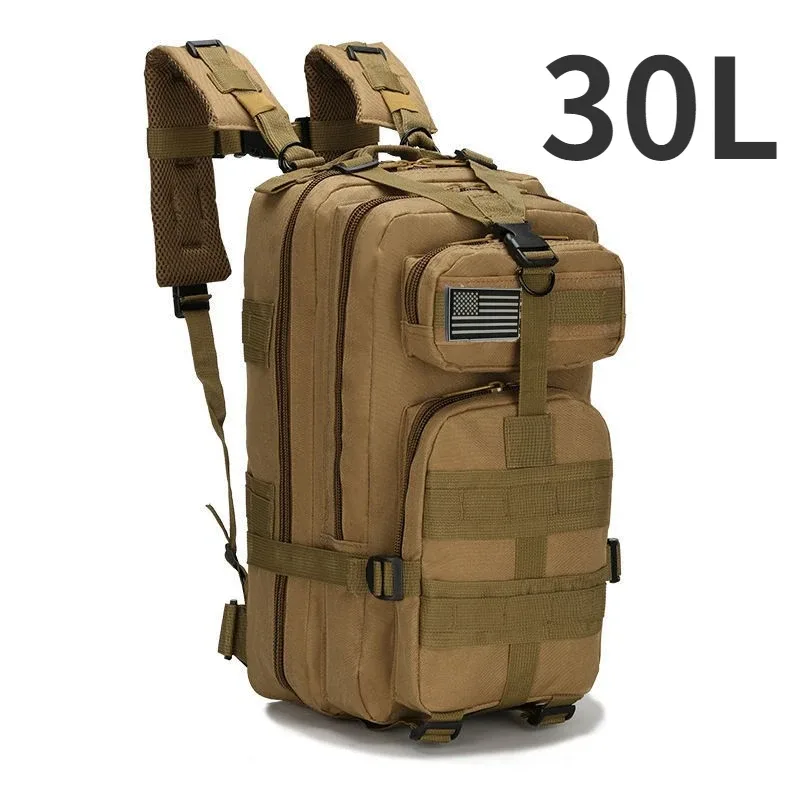 sac à dos tactique camouflage 50l/30l pour homme, sac molle, sac de randonnée imperméable pour le camping, la chasse, la randonnée