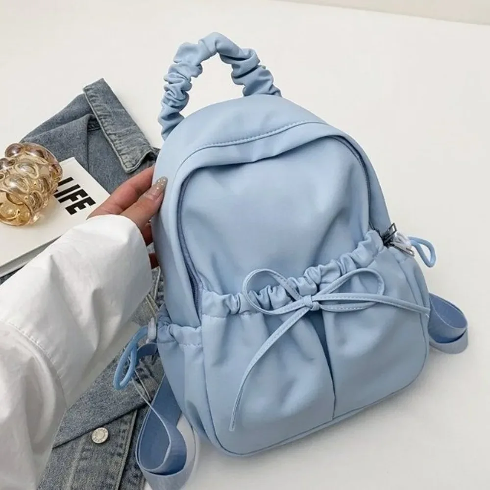 sac à dos en nylon pour étudiants avec cordon de serrage, bretelles réglables, grande capacité, sac à dos de voyage souple et léger, sac à dos de jour