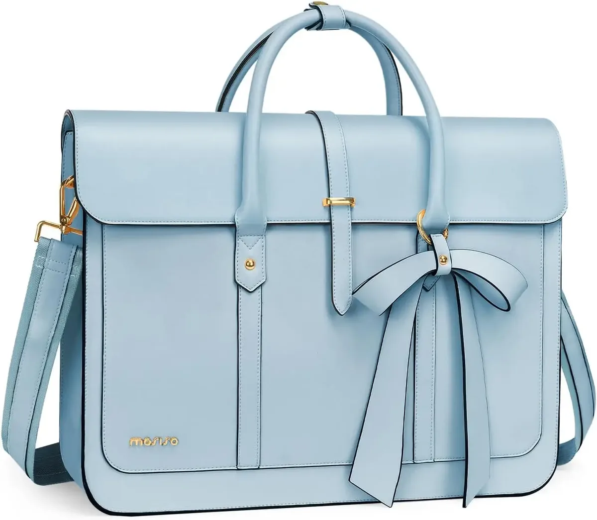 mosiso sac fourre-tout pour femme pour macbook 13 14 15 16 17.3 pouces ordinateur portable en cuir pu sac à bandoulière sac à dos sac à main double usage