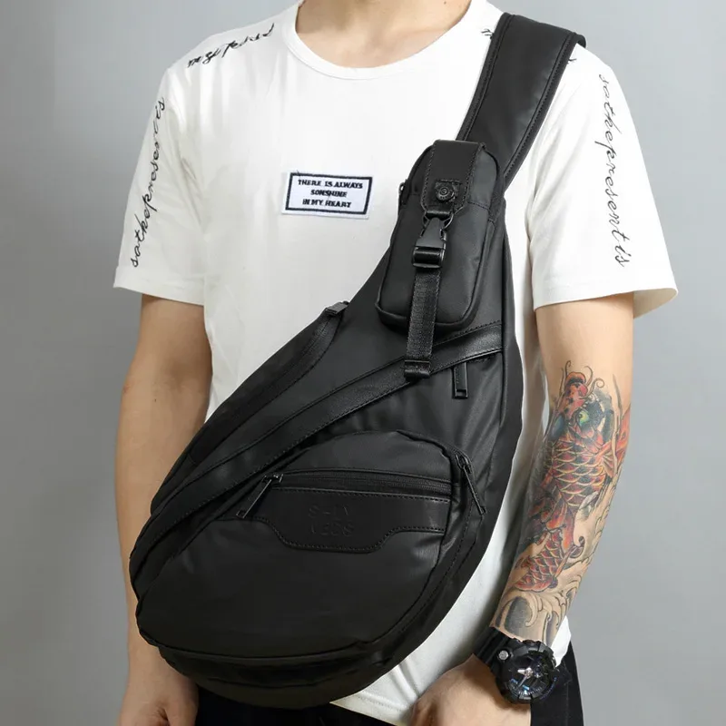 sac à dos à bandoulière pour hommes, sacs à bandoulière tactiques militaires, sac de voyage en nylon imperméable pour hommes, sac de poitrine, sac à dos