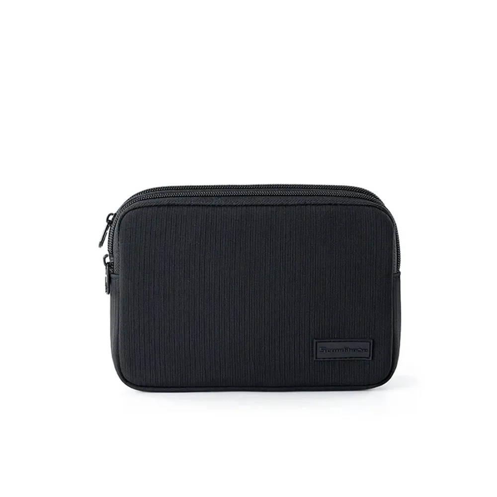 trousse de maquillage portable de grande capacité, pochette de toilette étanche avec compartiments, organisateur de cosmétiques anti-rides