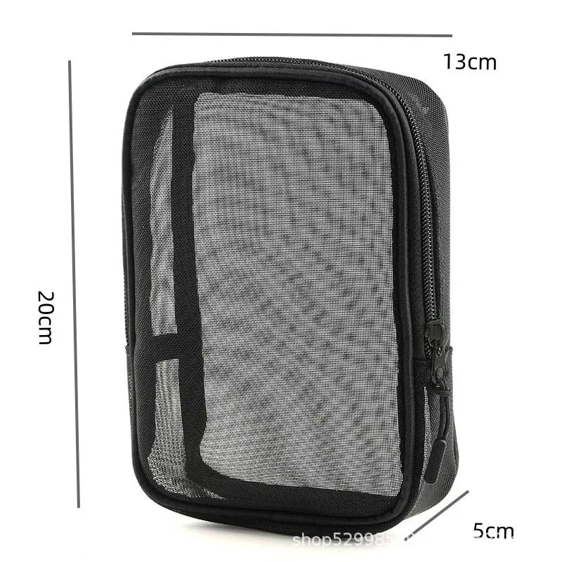 sac de rangement de maquillage, trousse de toilette de voyage, soins de la peau, rasoir, brosse à dents, pour femmes et hommes, sac de lavage cosmétique en maille, nouvelle collection 2025