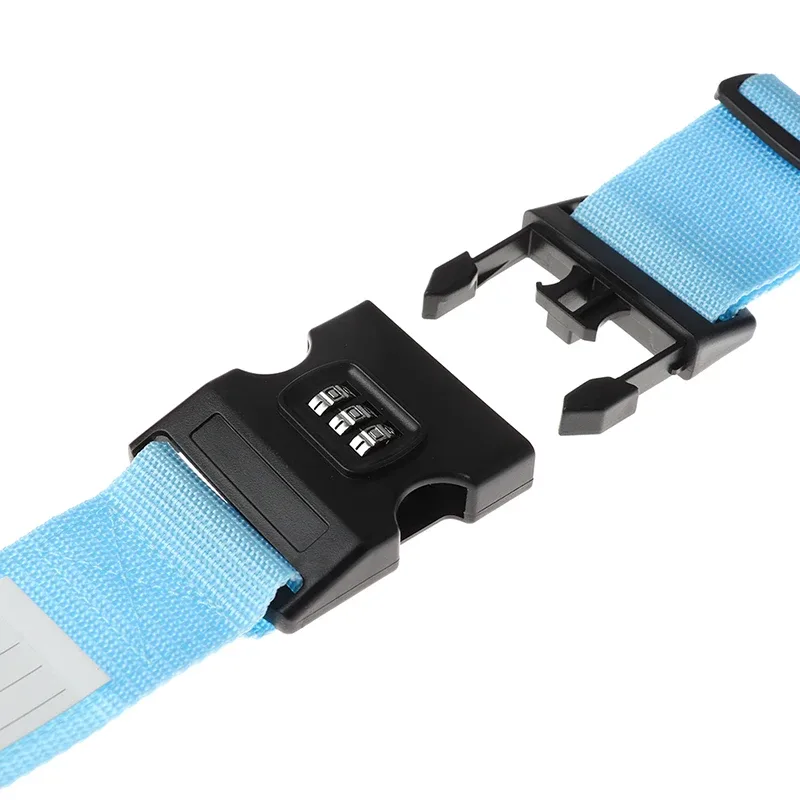 valise à bagages de voyage, verrouillage sécurisé, sangle d'emballage en nylon durable, ceinture avec mot de passe, 1 pièce