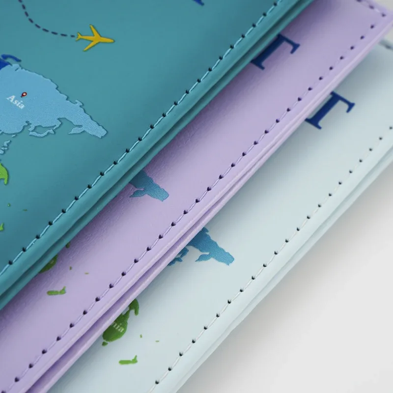 nom personnalisable nouvelle impression couleur uv carte universelle couverture de passeport porte-passeport passeport hommes et femmes cadeau universel