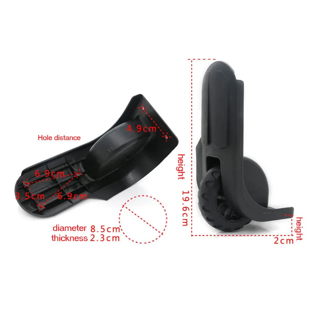 guguluza-lot de 2 pièces de rechange pour valise, noir std008