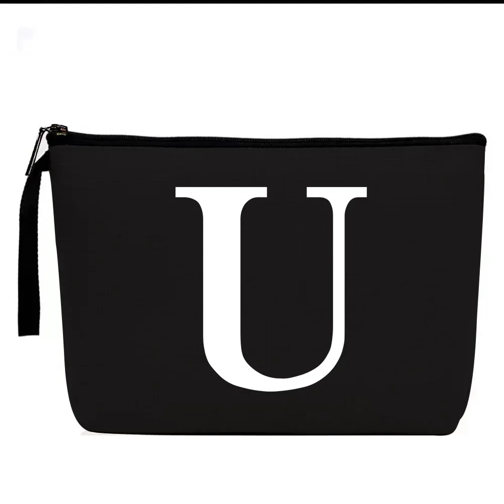 sac à cosmétiques à motifs de lettres, trousse de maquillage, organisateur d'articles de toilette, pochette de rangement de lavage, étui de maquillage pour cadeaux de mariage