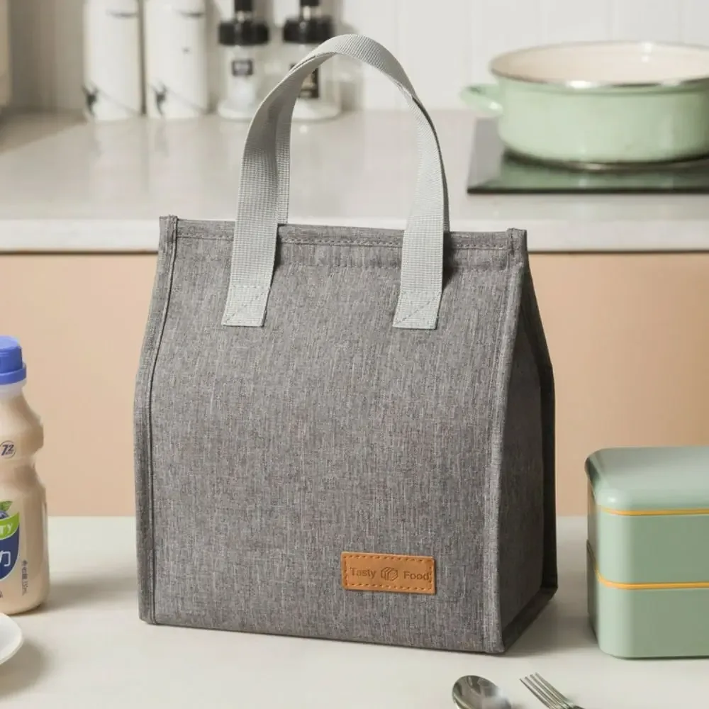 sac isotherme de pique-nique extérieur couleur unie, sac à lunch étanche, organisateur de petit-déjeuner, sacs à main pour aliments, sac fourre-tout en toile pour le déjeuner
