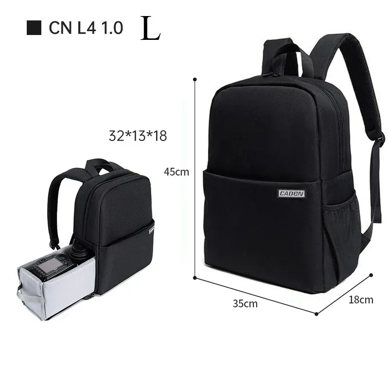 sac à dos pour appareil photo caden, doté d’un compartiment pour ordinateur portable de 15,6 pouces, d’un emplacement pour fixer un trépied et d’un compartiment étanche de grande capacité pour appareil photo.