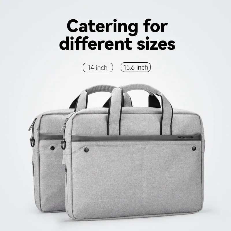 mark ryden sac pour ordinateur portable en tissu oxford, mallette extensible, convient aux ordinateurs portables de 15,6 pouces, sac à main d'affaires résistant à l'eau