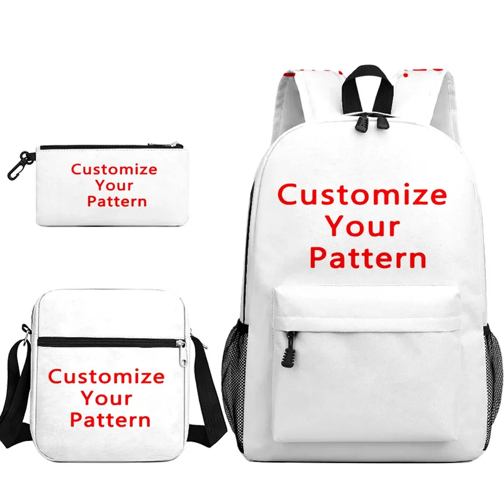 sac à dos personnalisé école enfant sacs à dos adulte sac à dos personnalisé sac à dos cosplay zip pack trois pièces ensemble voyage sac à dos