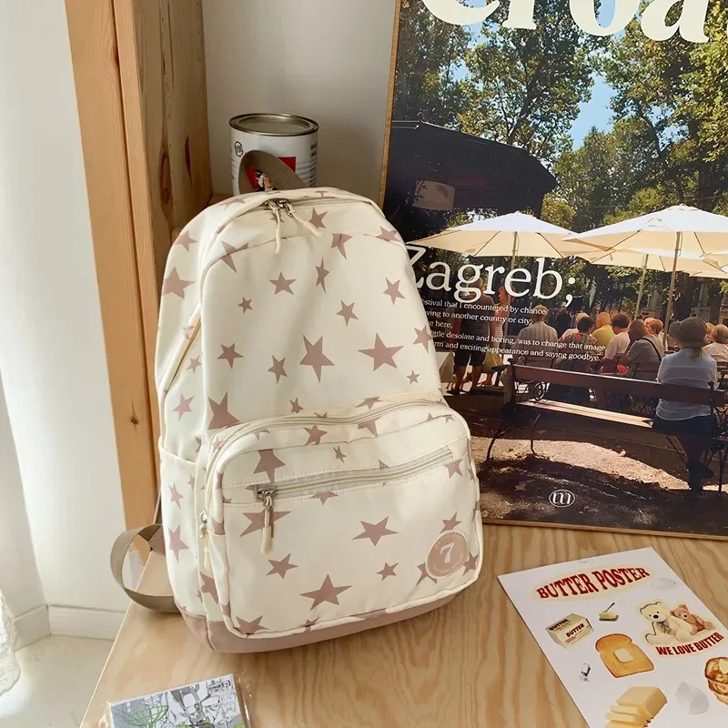 sac à dos étoile pour femmes et hommes, 17 pouces, sac à dos pour ordinateur portable, sac d'université, mignon sac à dos de voyage pour étudiant, sac à livres décontracté pour la rentrée scolaire