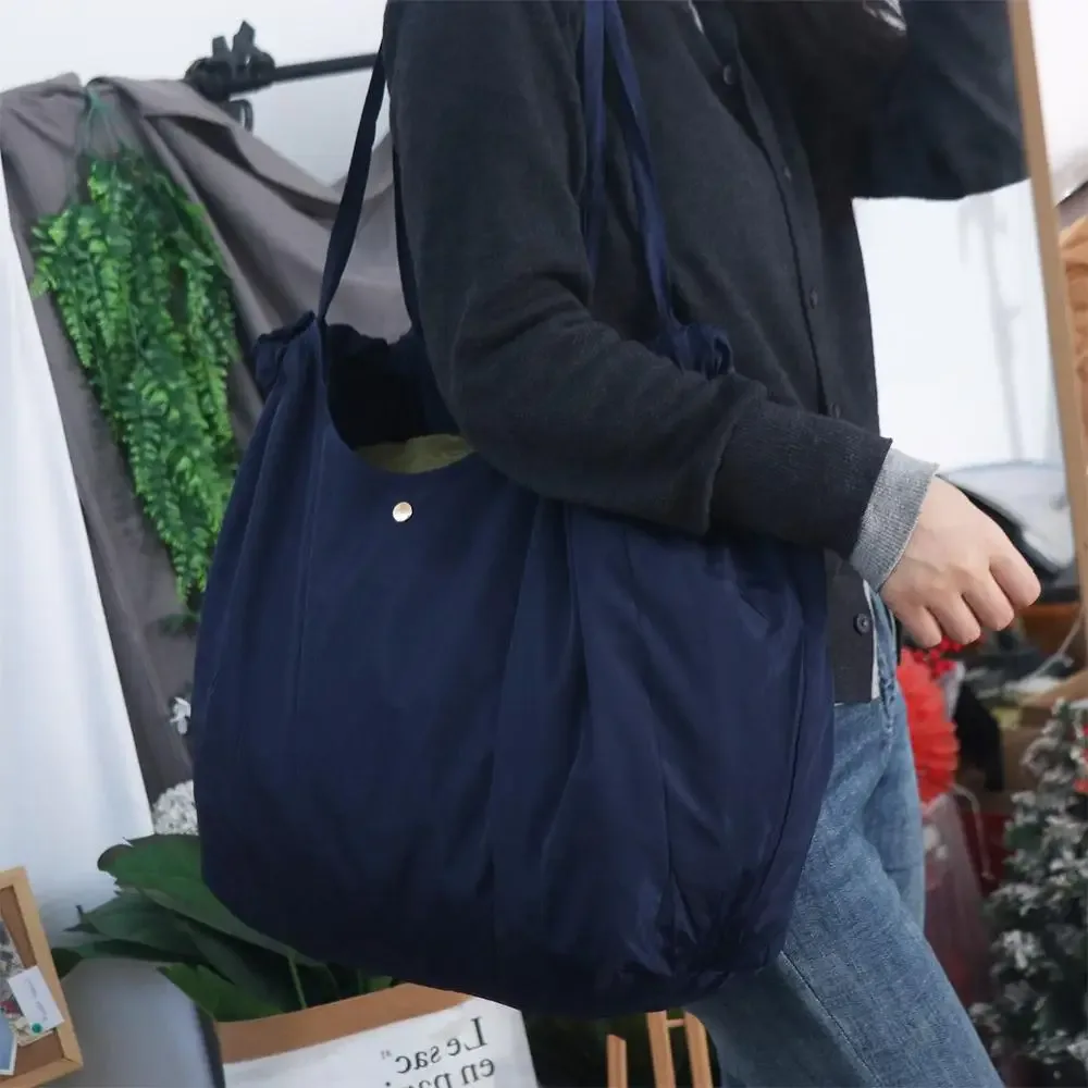 sac à main pliable, sac de shopping de grande capacité, sac à bandoulière pliable, sac écologique portable, sac de rangement écologique pour femmes
