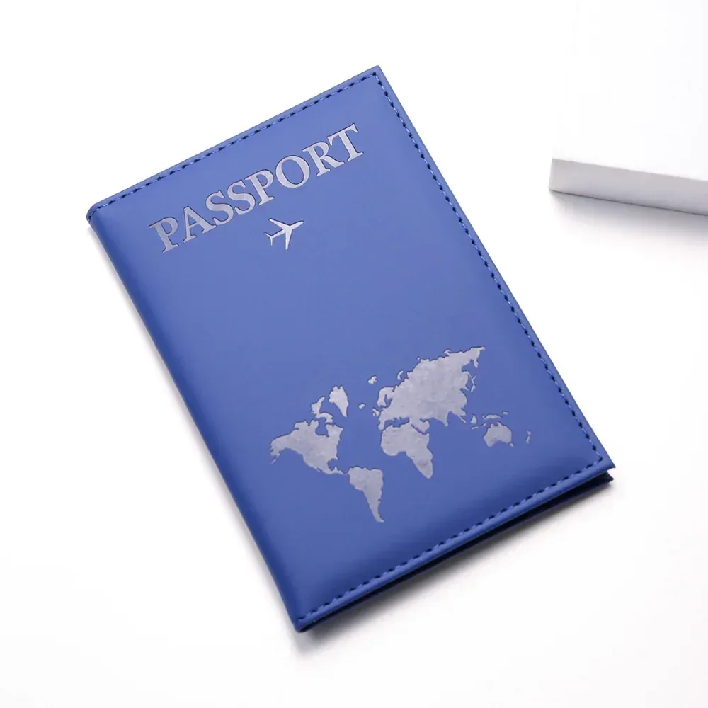 couverture de passeport pour couple amoureux, étui d'avion simple, portefeuille en pu pour femmes et hommes, porte-passeport de voyage de mariage, cadeau de mariage à la mode