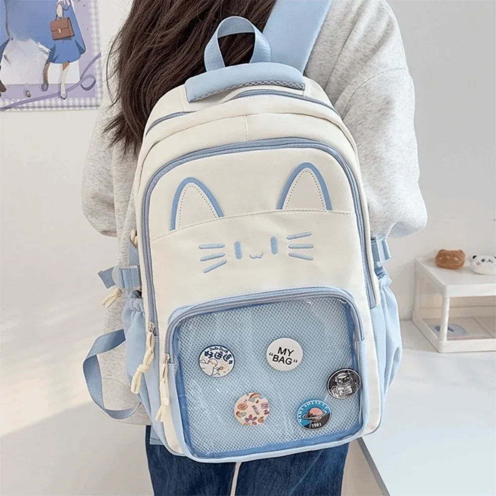 sac à dos ita transparent japonais, personnalisable, double bandoulière, grande capacité, sac à dos scolaire