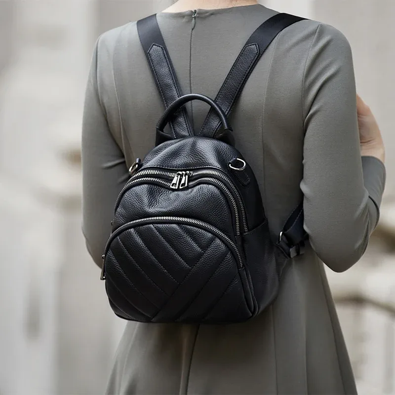 sac à dos zooler en cuir véritable pleine fleur 100% pour femme, nouvelle collection, luxe, grande capacité, sac de voyage de marque, design tendance # sc1826
