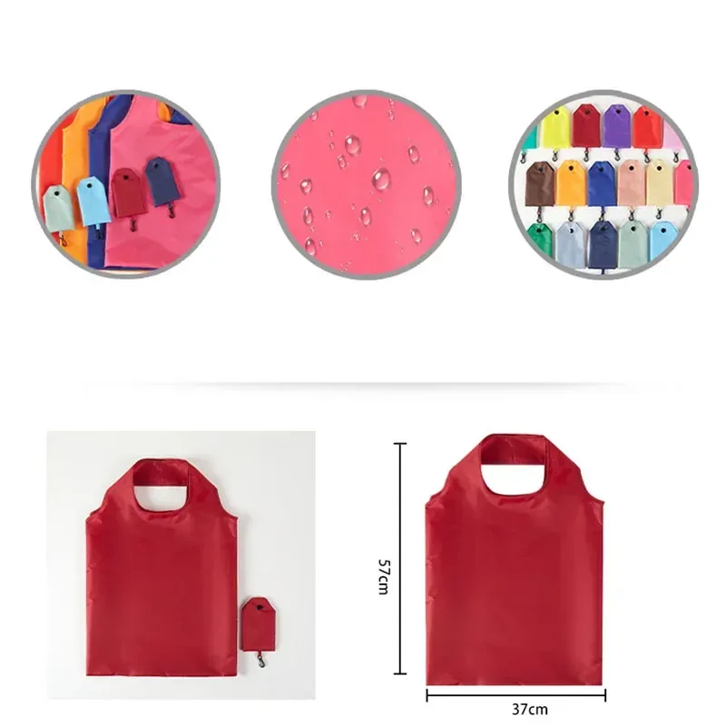 sac à provisions portable coloré pour femmes et filles, sac à main fourre-tout réutilisable, sac de rangement pliable pour grillades et fruits