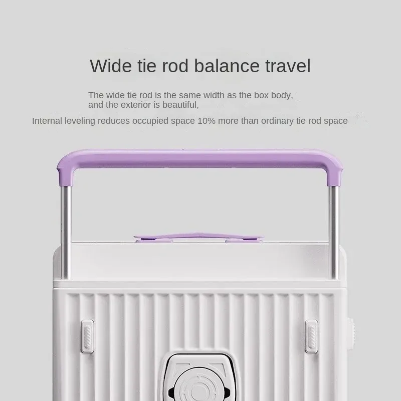 nouvelle valise à roulettes multifonctionnelle avec ouverture frontale pour ordinateur portable, bagage cabine 20 pouces, grande taille