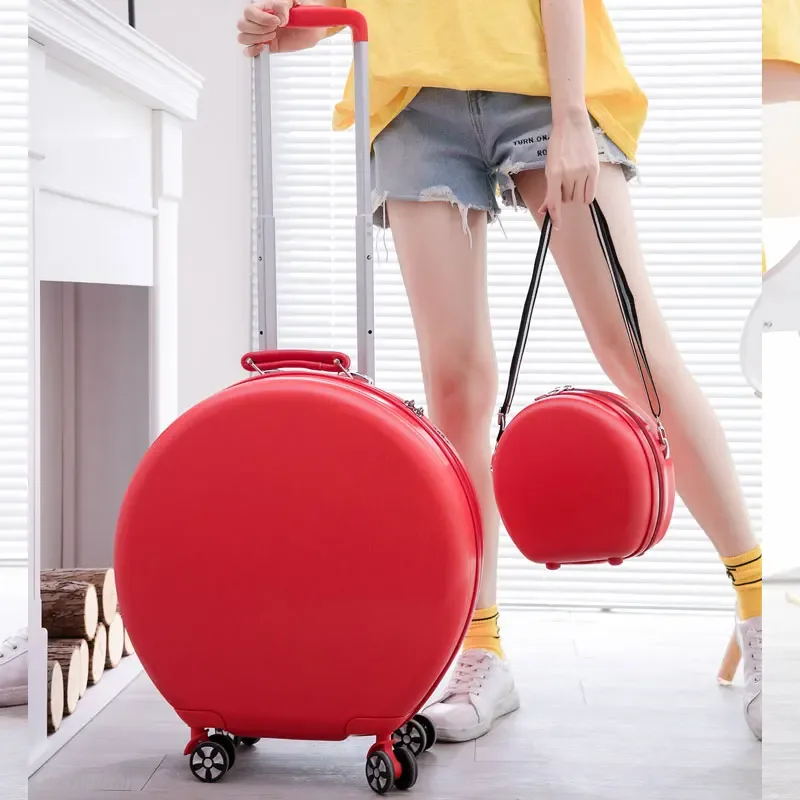 sac voyage polochon pc rose noir beige toupie poignée confortable roue universelle 360 degres impermeable