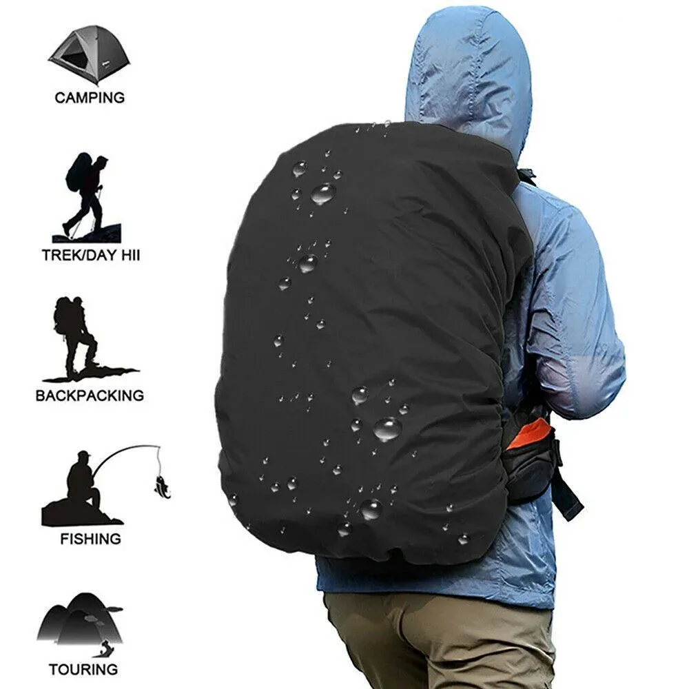 housse de pluie pour sac à dos, 20-70l, pour camping en plein air, randonnée, alpinisme, anti-poussière, imperméable, motif de phrase