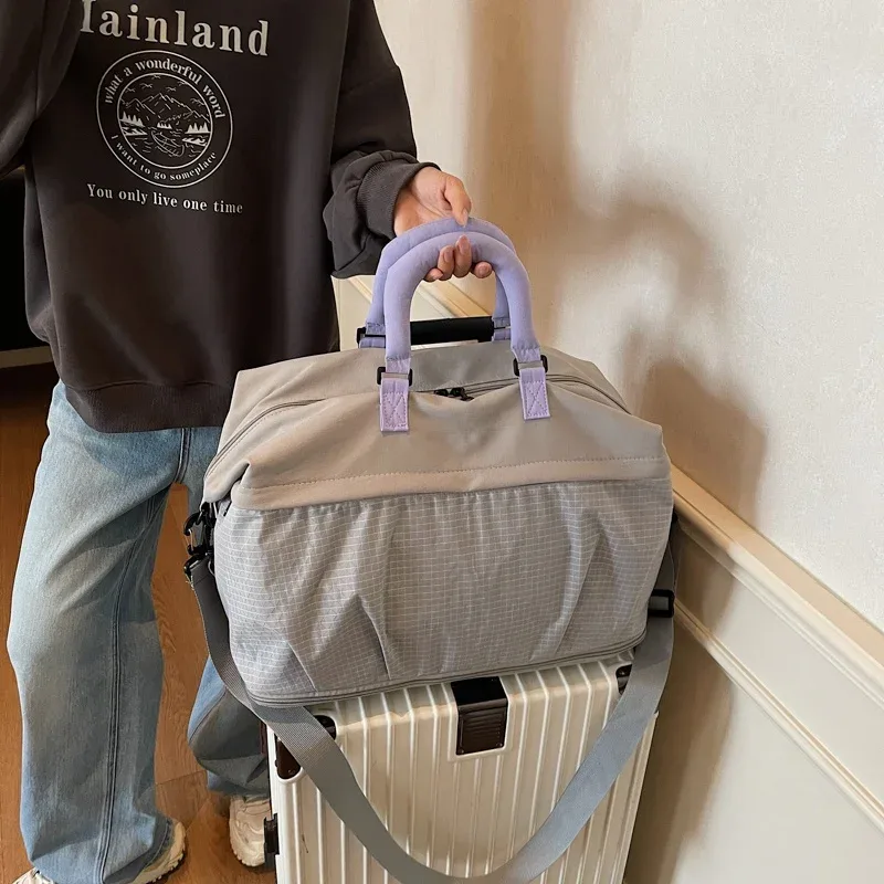 nouveau sac de sport grande capacité avec séparation humide/sec, sac de voyage léger pour hommes et femmes, sac de rangement pour courts séjours