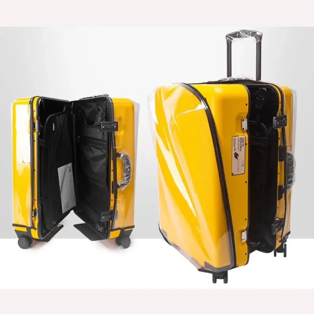 juste de valise transparente en pvc, aucun démontage requis, résistant à l'usure, anti-poussière, housse de bagage, étanche, accessoires de voyage