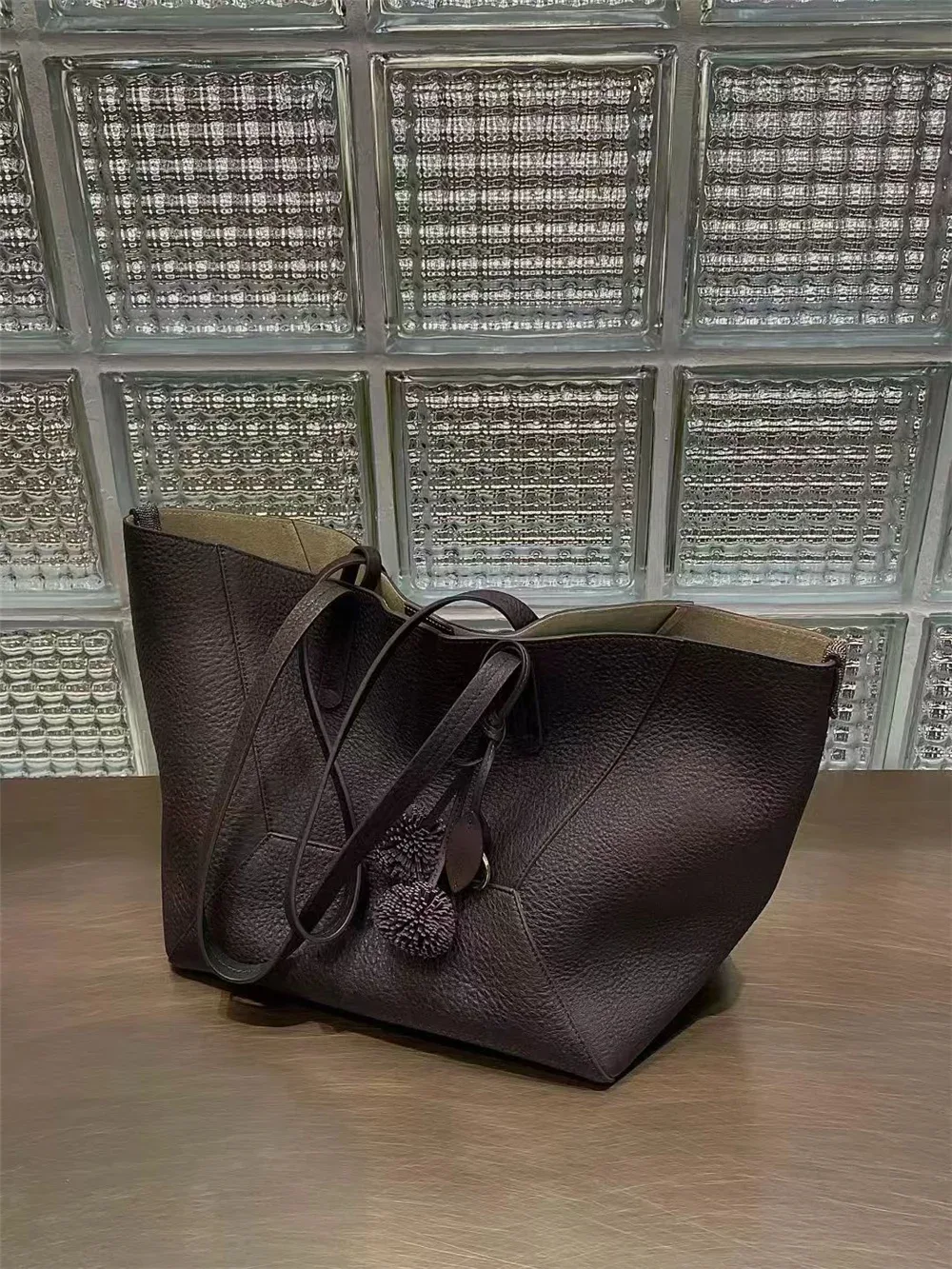 sac fourre-tout en cuir véritable de haute qualité pour femmes, grande capacité, sac à bandoulière/sac à main, décontracté et polyvalent