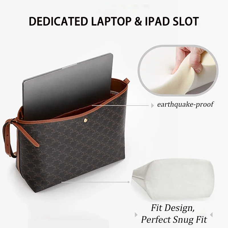 doublure de rangement intérieure en nylon et papier dupont pour sac de shopping souple, insert antidérapant pour sac, organisateur de sac léger et résistant aux rayures