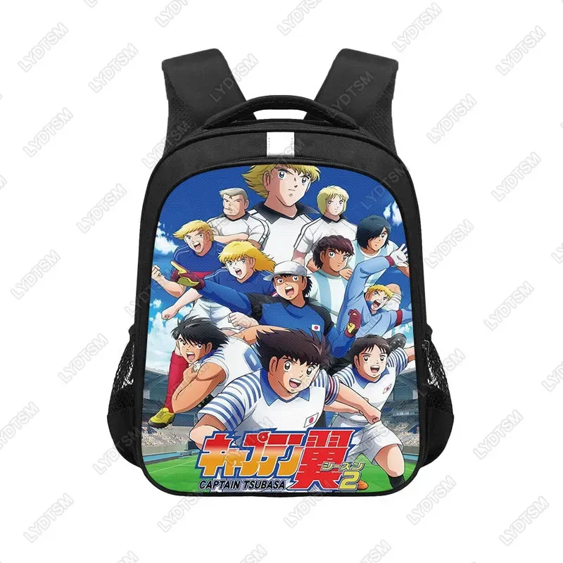 sac dos polyester noir bandoulique réfléchissante poches latérales ouvertes informatique décontracté dessin animé adolescents étudiants usage voyage