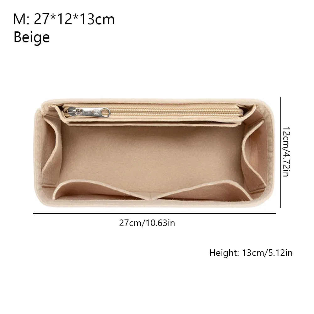 sac à main en feutre simple, sac d'insertion, support de sac, sac interne multi-poches, sac portable de grande capacité, organisateur pour puzzle loewe