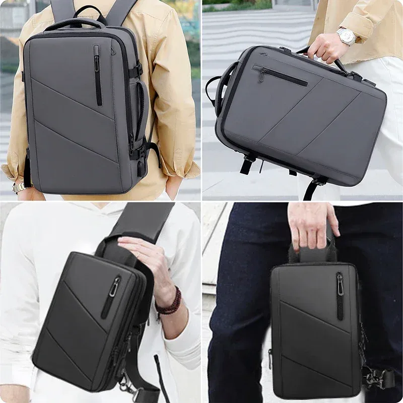 sac à dos militaire suisse pour ordinateur portable, 17 pouces, multi-poches, extensible, étanche, usb, pour l'école, voyage d'affaires