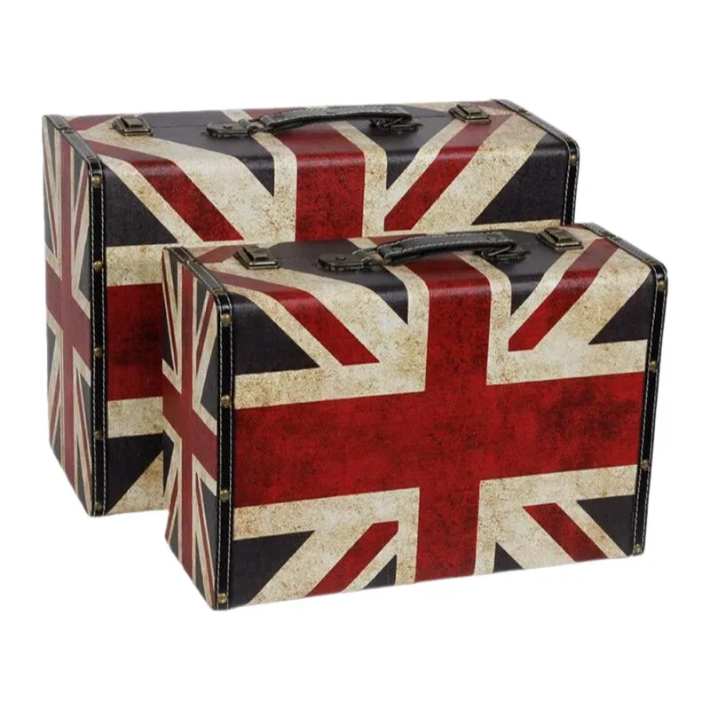 valise à bagages en pu de style vintage, sac rigide vintage pour ordinateur, sac de rangement pour bagages, boîte de voyage pour ordinateur portable avec poignée